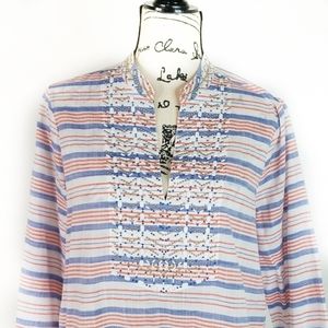 MICHAEL by MK ▪︎ Beaded Tunic, lightweight cotton